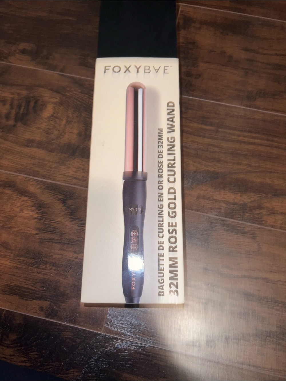 Foxybae 32mm Rose Gold Curling Wand - Rose Gold/Black